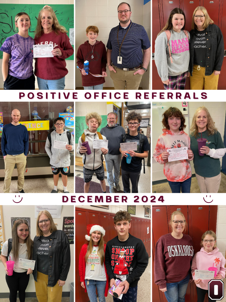 positive office referrals december 2024