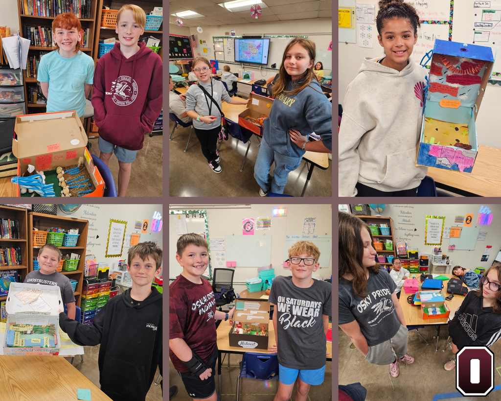 OMS 6th Grade "Regions in a Box" Project
