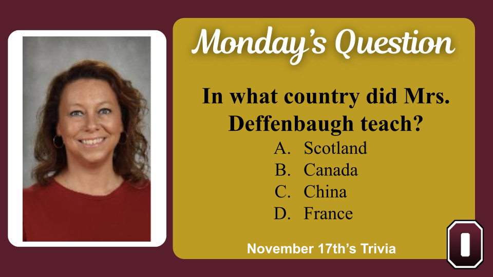 Trivia Questions for presentation