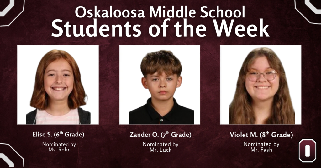 student of the week 10/5