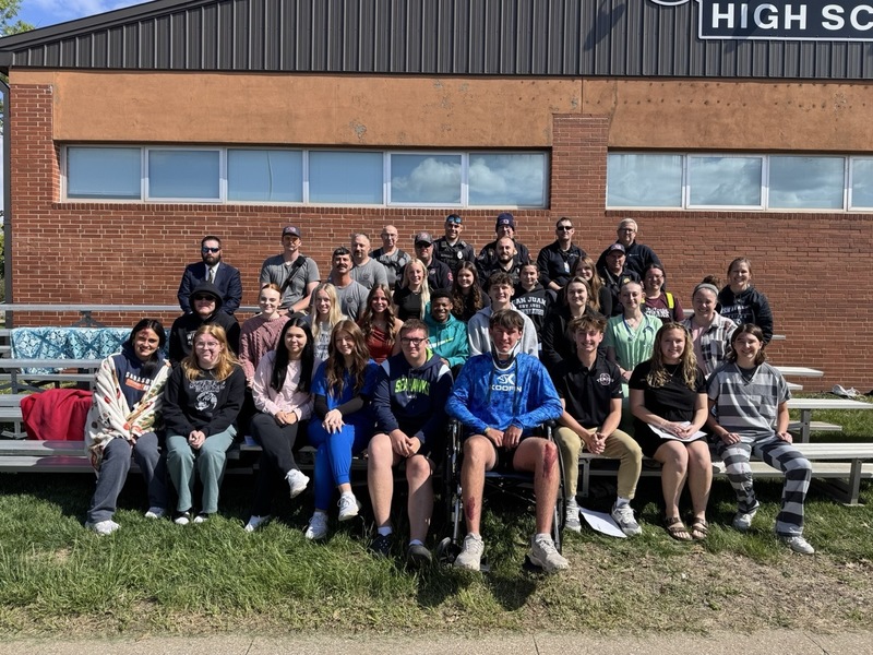 Oskaloosa High School mock car wreck simulation