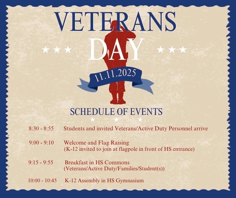 Veterans Day 2025 schedule