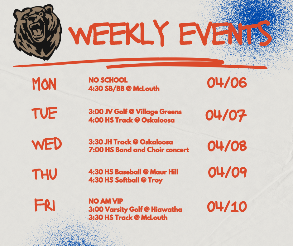 Weekly events