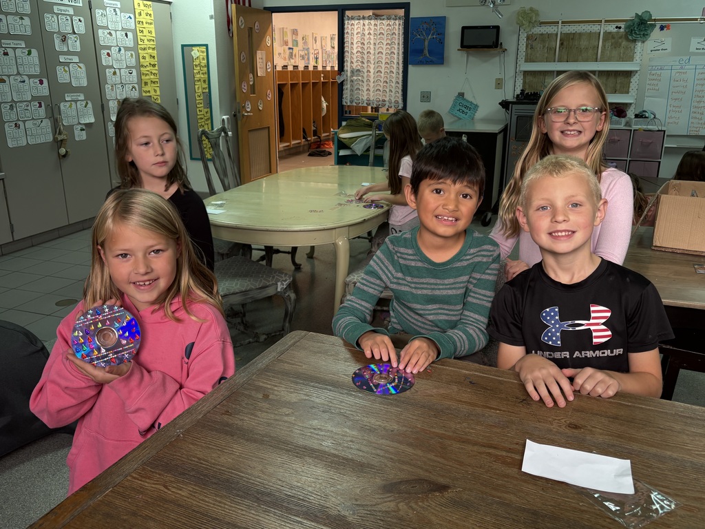 Students with lights