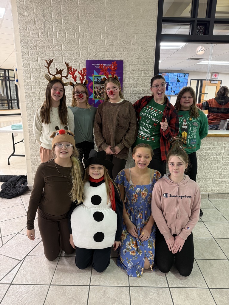 students dressed as Christmas movie characters