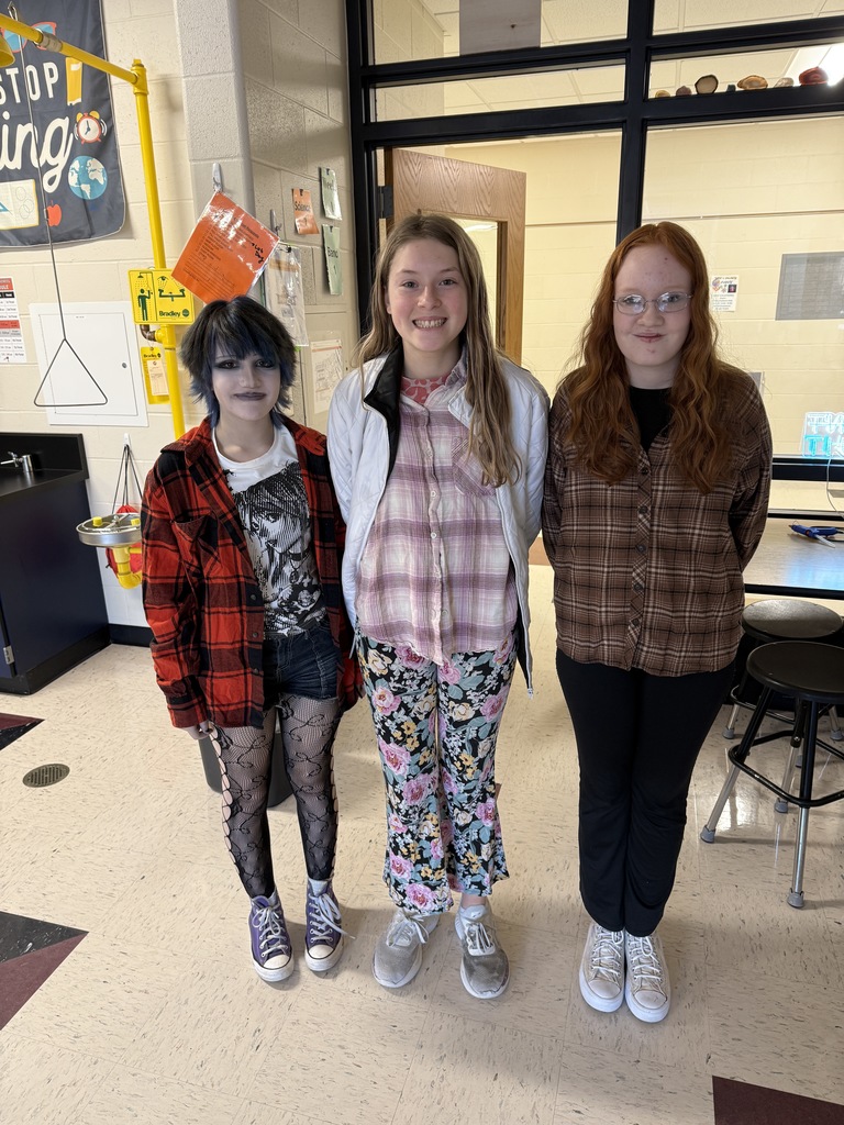 students wearing flannel