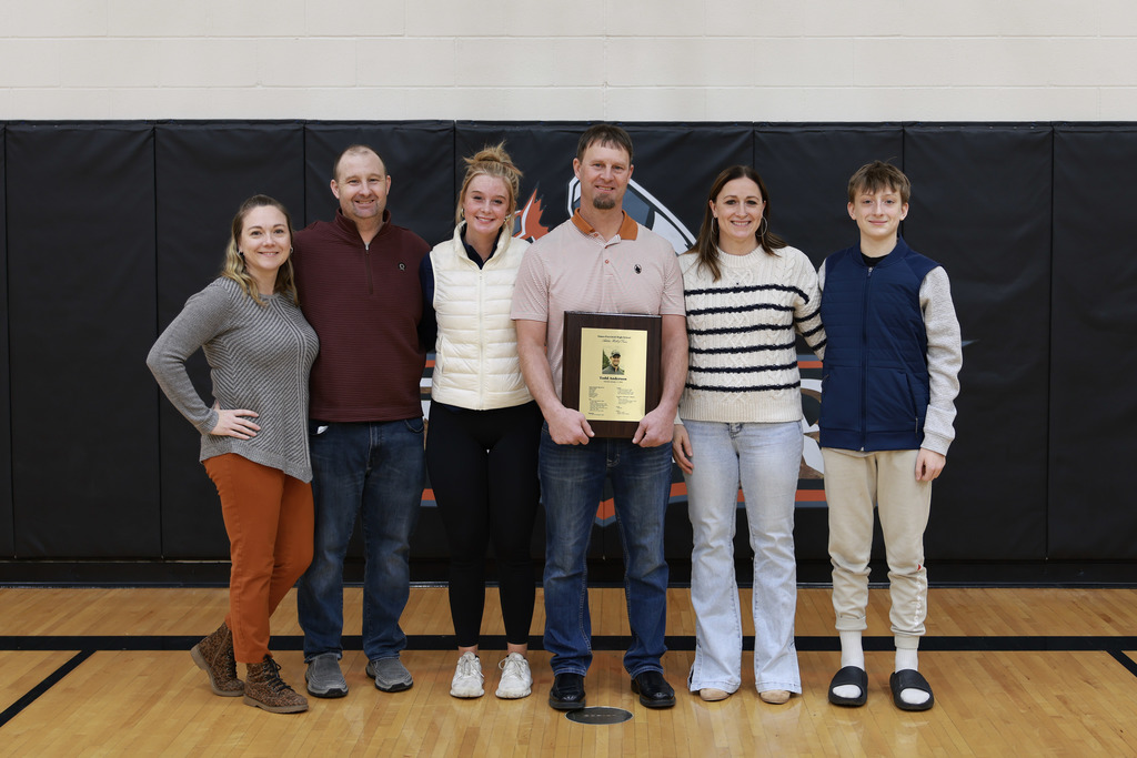 recipient with family