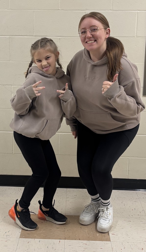student and teacher dressed alike
