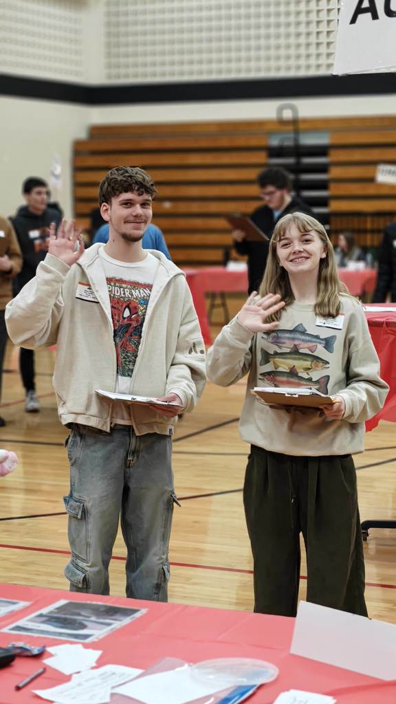 Students on fieldtirp