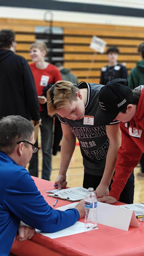 students on fieldtrip