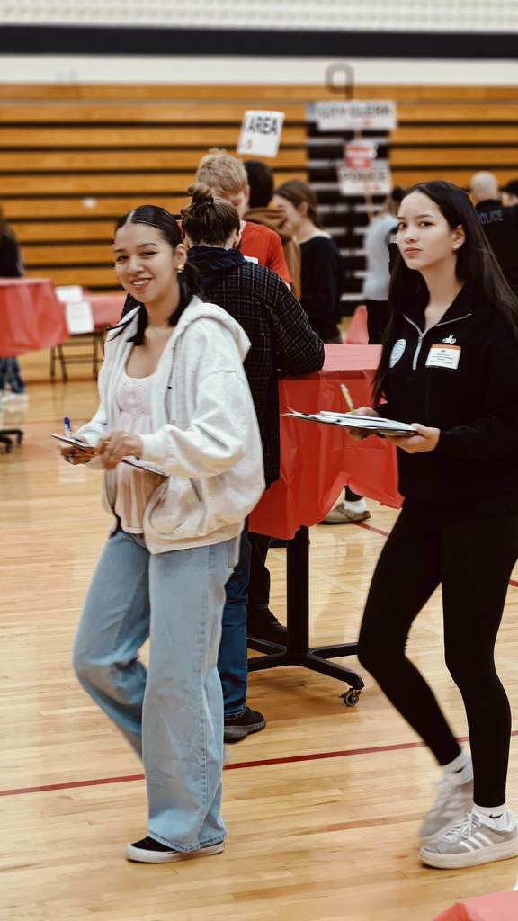 students on fieldtrip