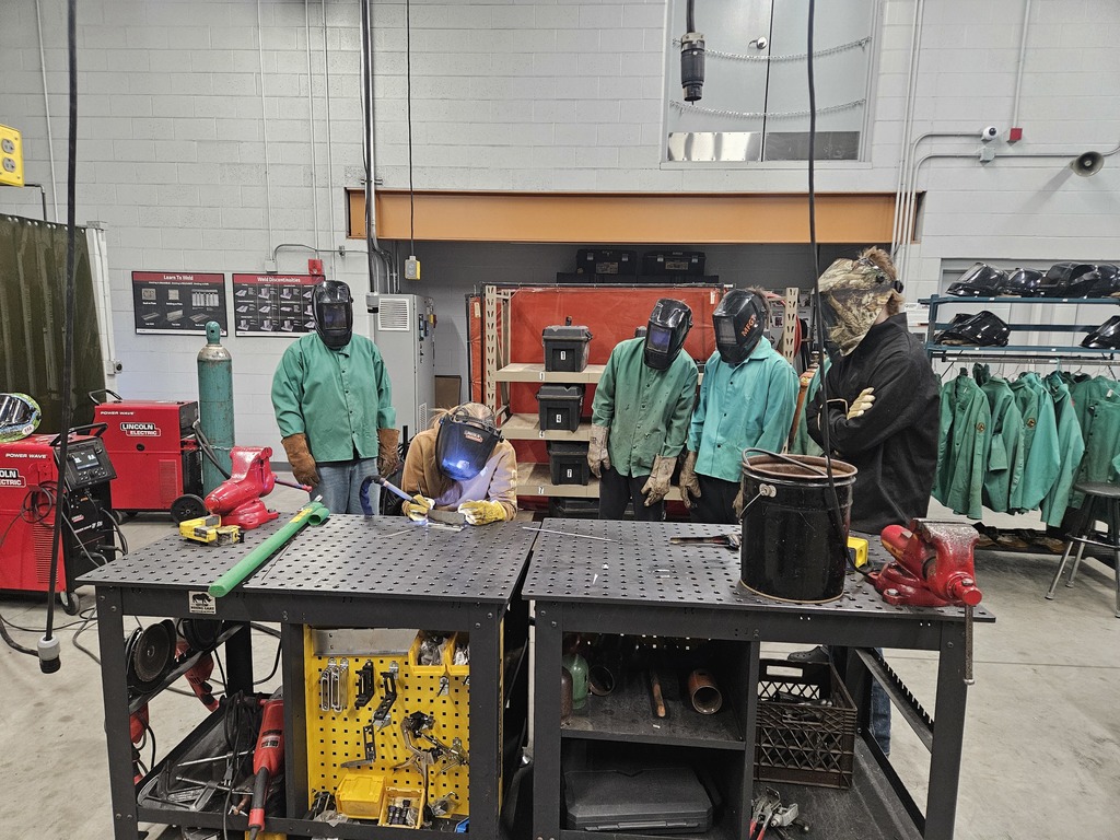 Paige deomonstrating welding