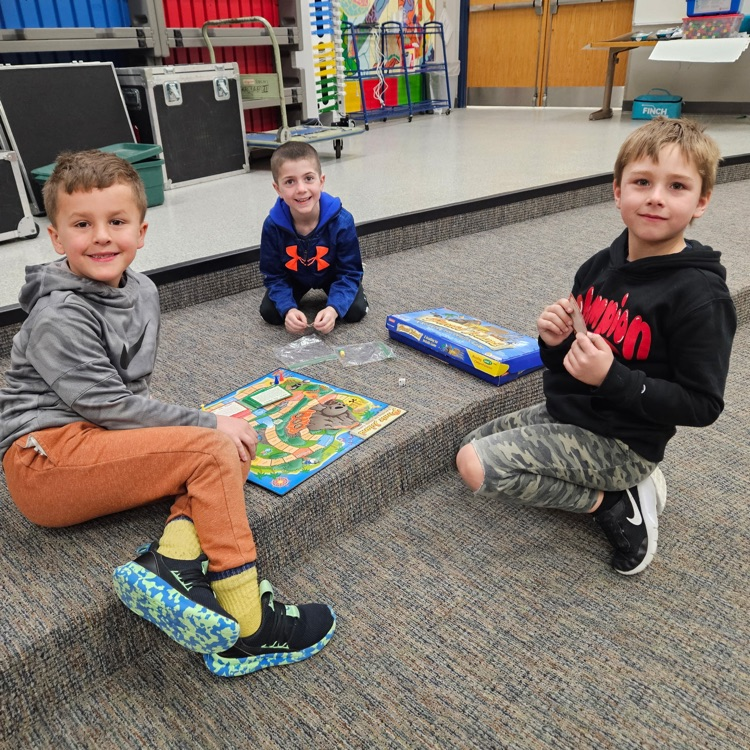 students playing board games 