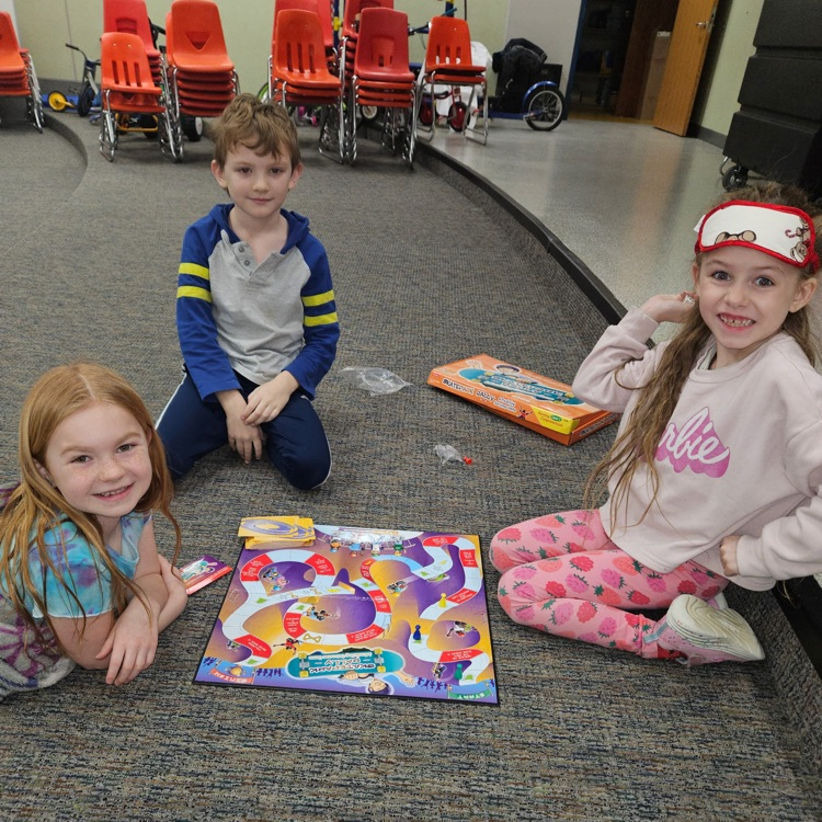 students playing board games 