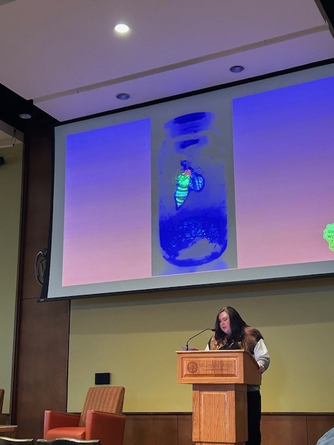 students presenting projects