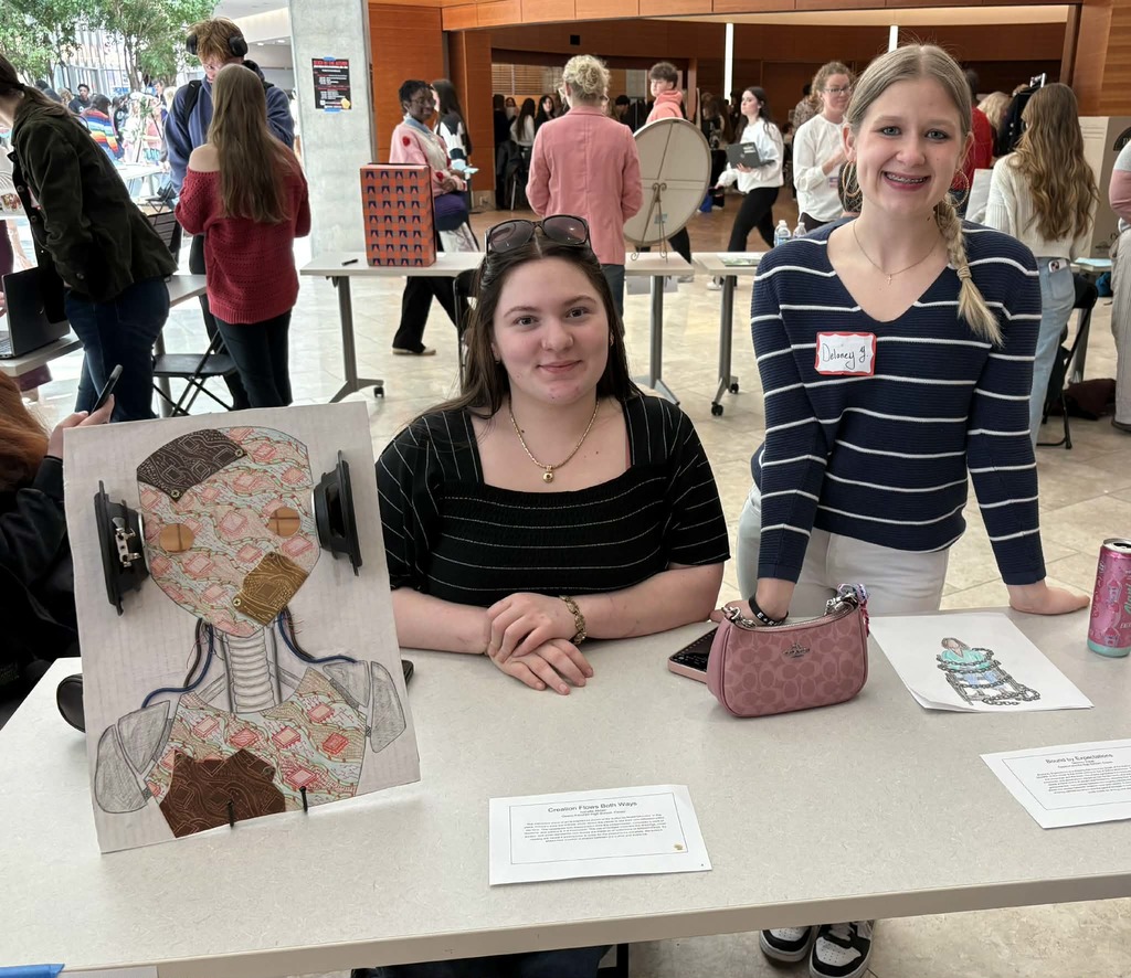 students presenting projects