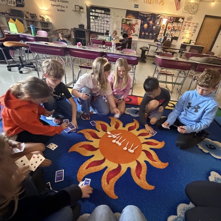 students playing games 