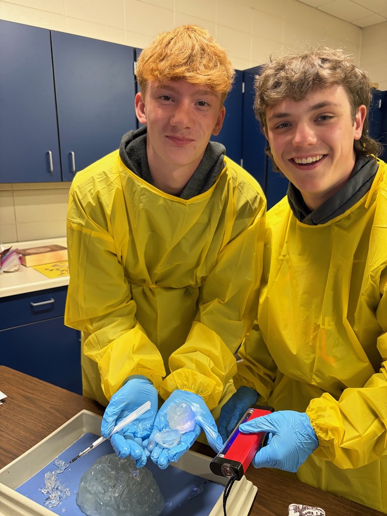 students doing brain surgery simulation