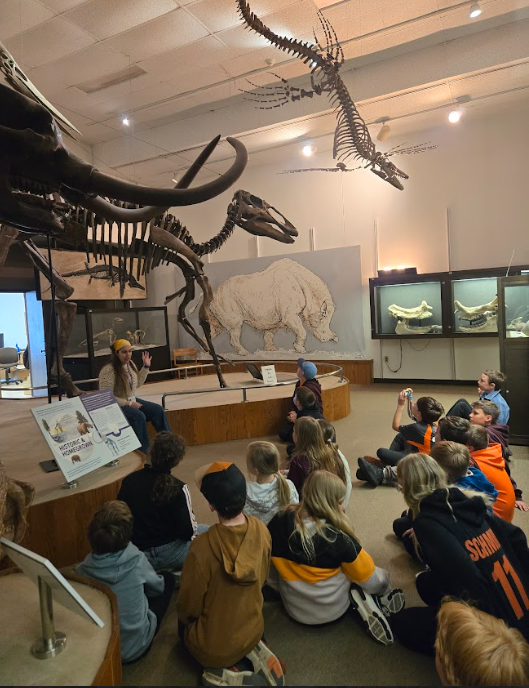 students on fieldtrip
