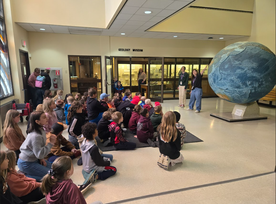 students on fieldtrip