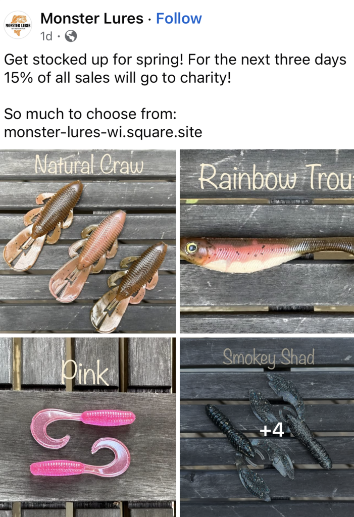 Monster Lures Social Media Post