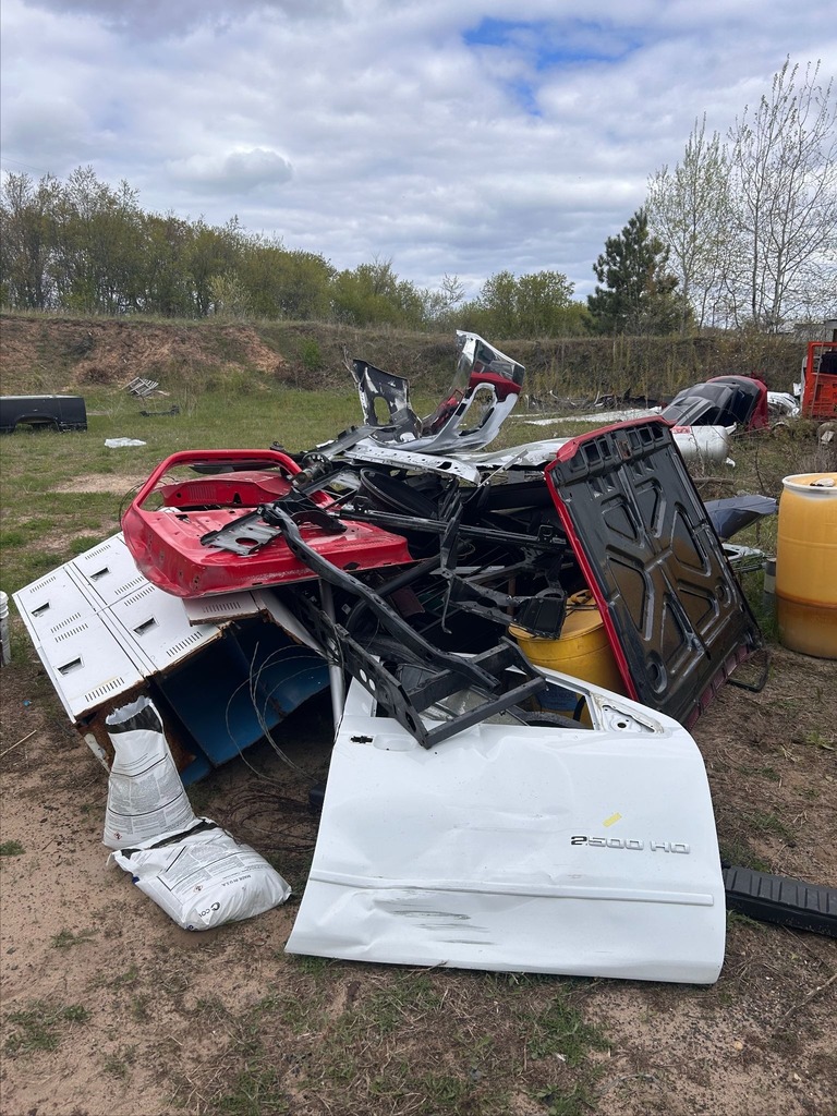lot filled with debris