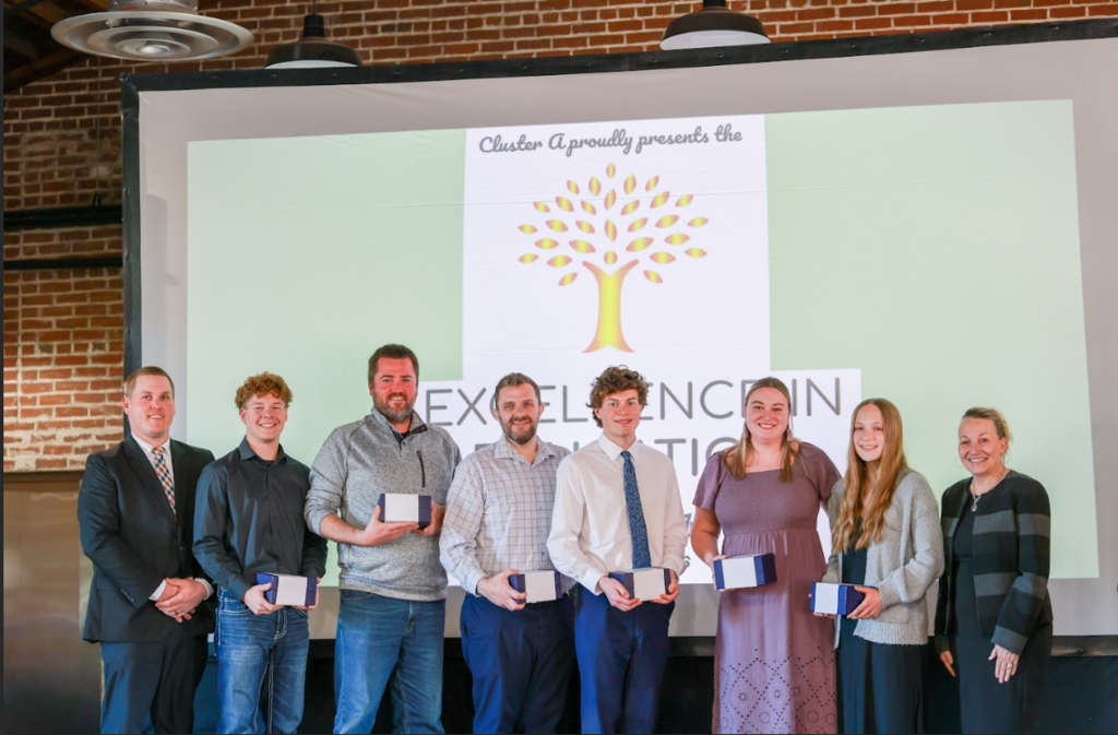 Staff and Seniors recognized at Excellence in Education Banquet