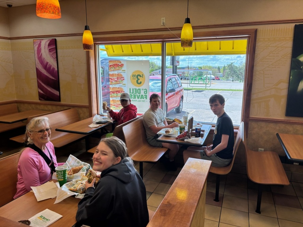 Students at Subway