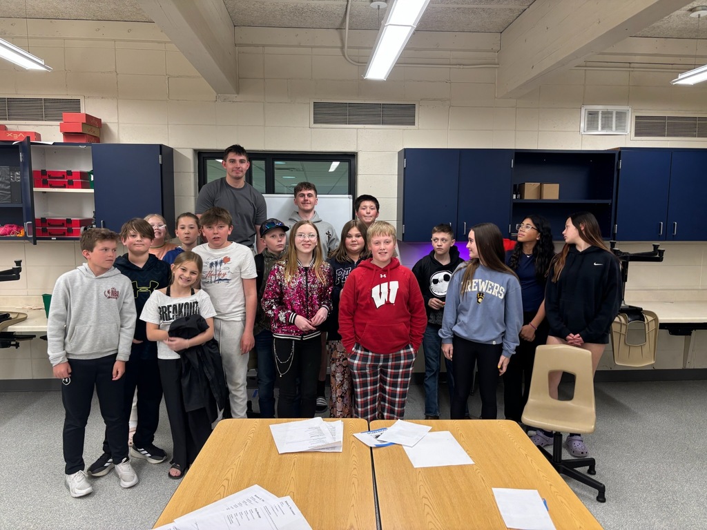 Ethan and middle school students