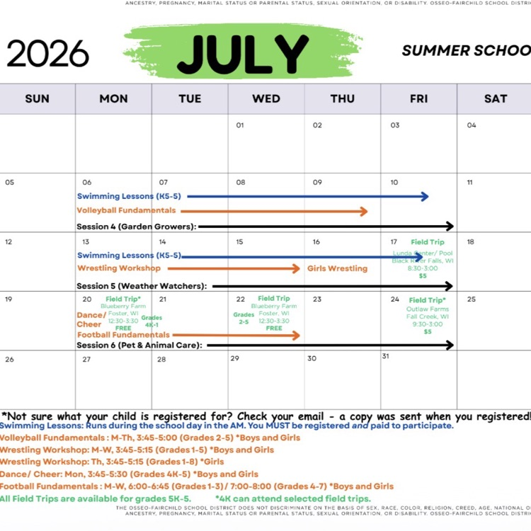 July calendar 