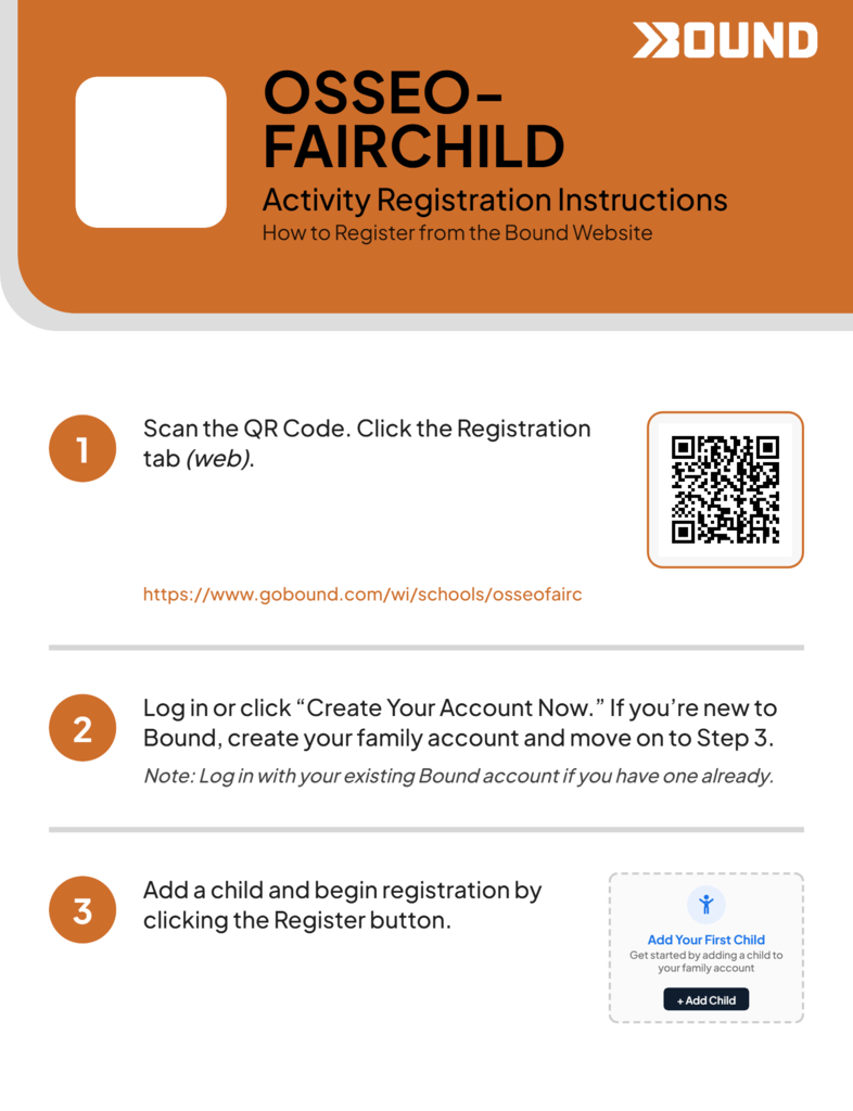 QR Code for Athletic Registration