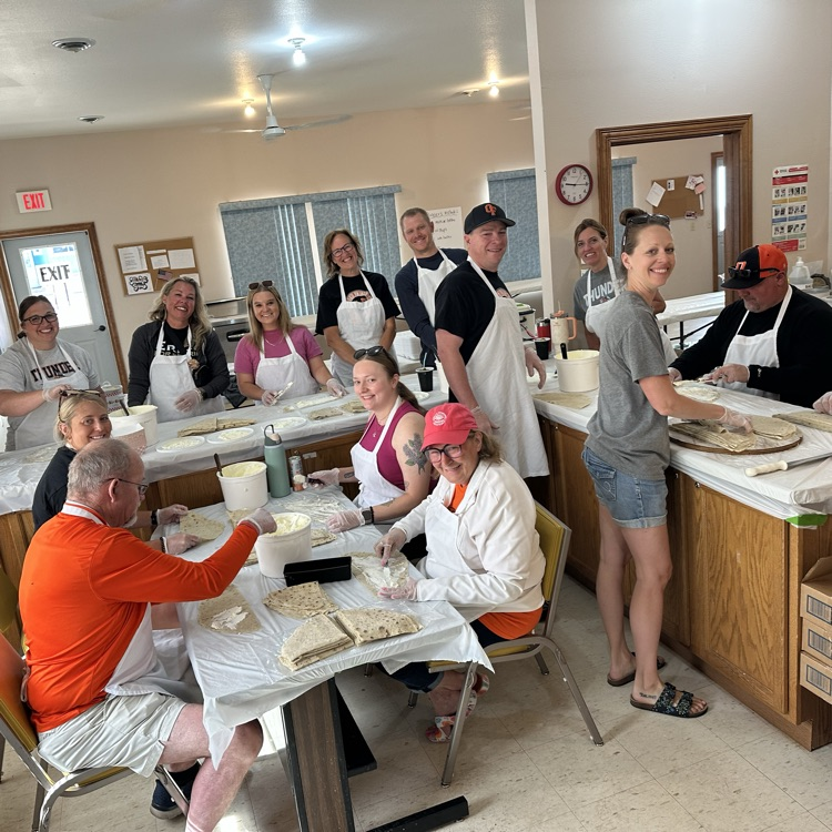 staff buttering lefse