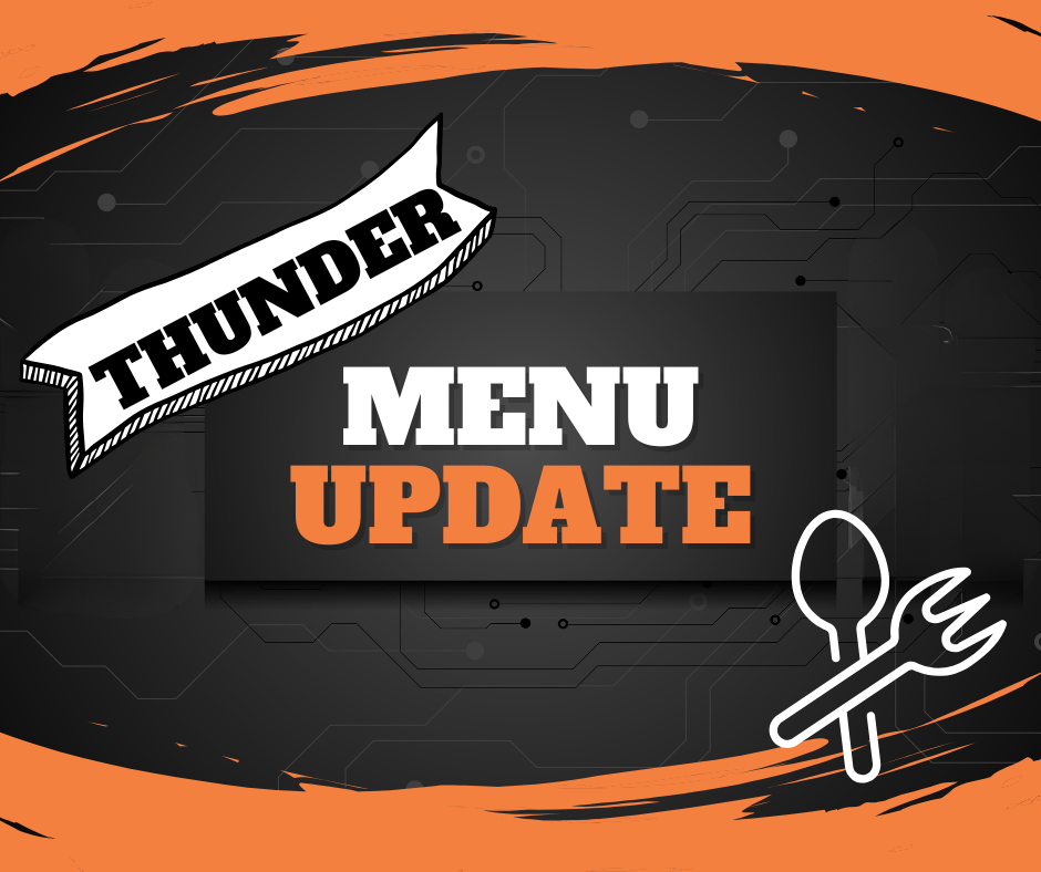 Menu Update Graphic with spoon and fork