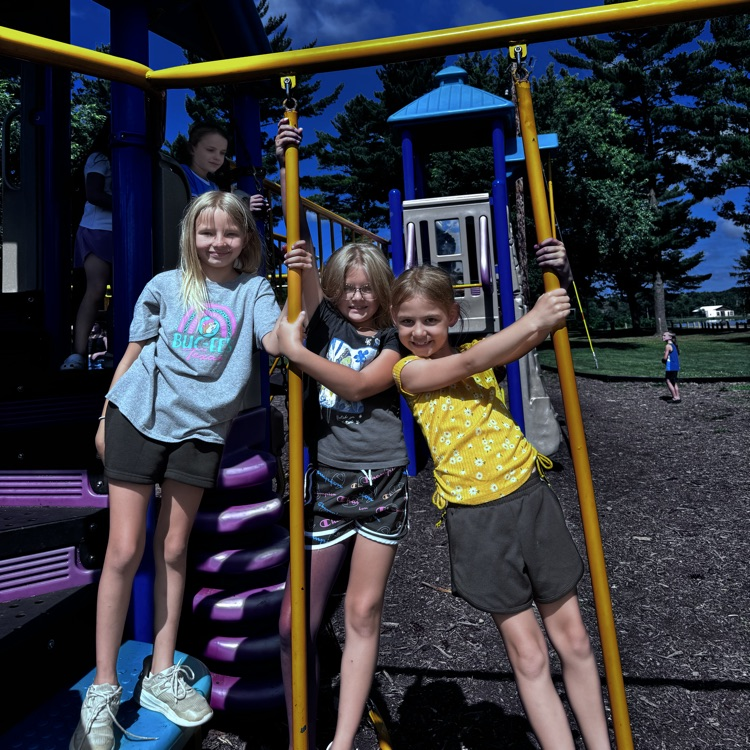 students at the park 
