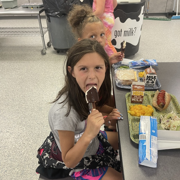 student eating ice cream 