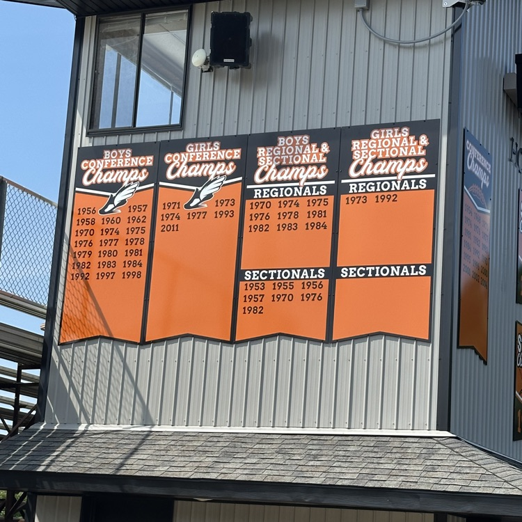 new signs on press box