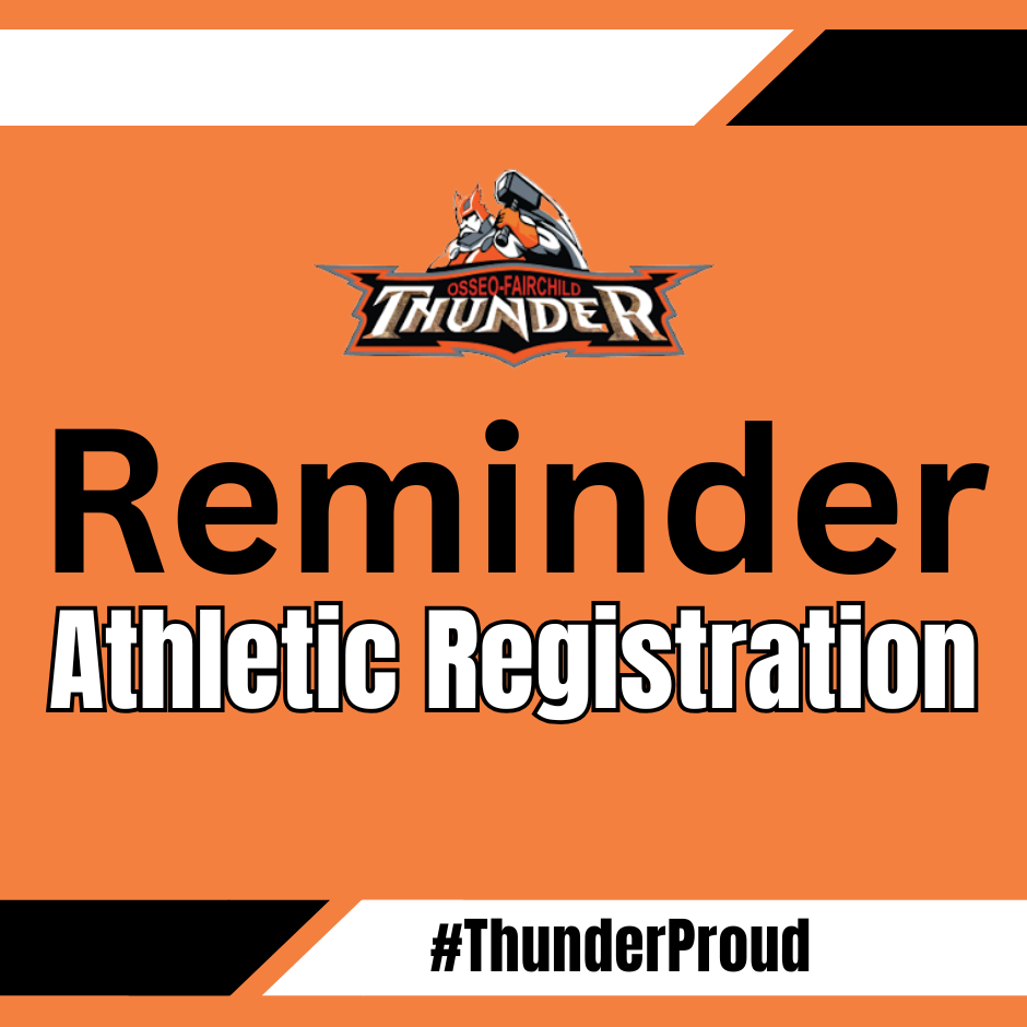 Thunder Logo    Athletic Registration Reminder