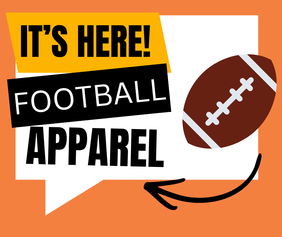 Football graphic with arrow