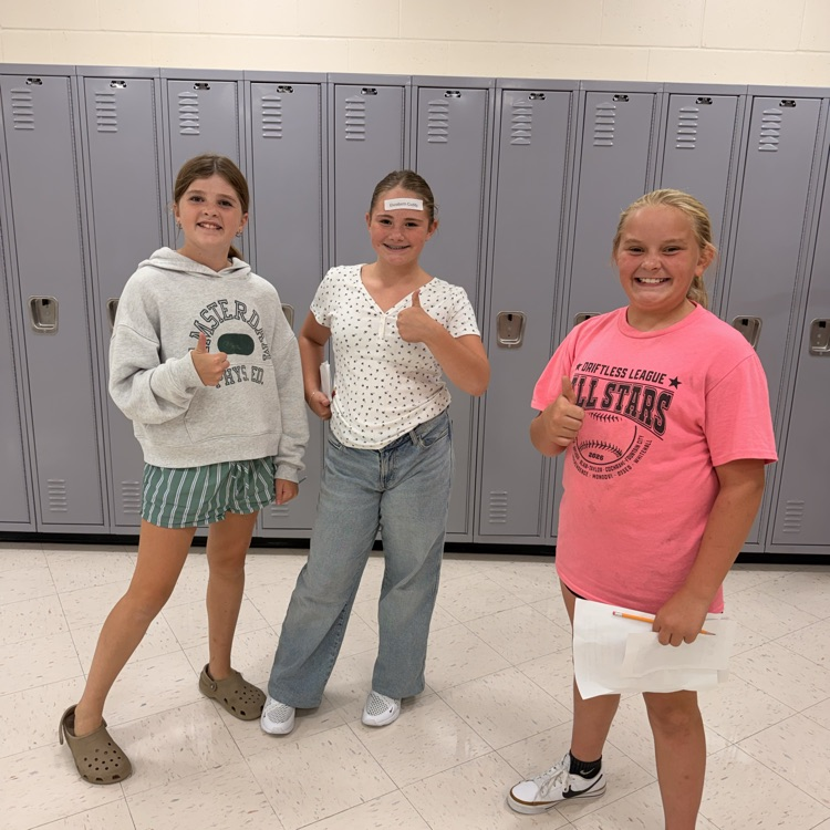 3 sixth grade students 