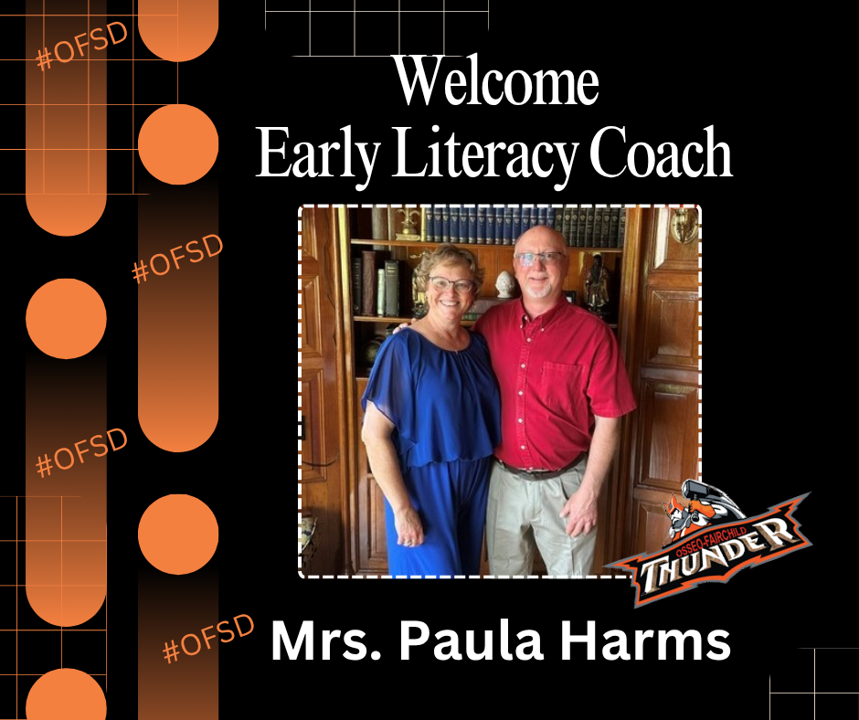 Mrs. Harm and her husband    Also thunder logo
