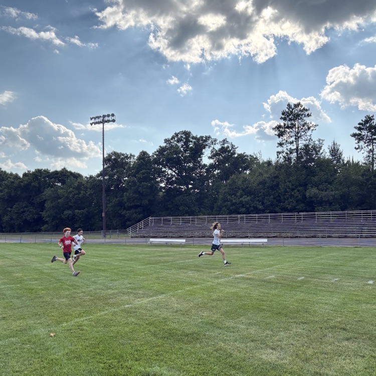 runners on Fball field
