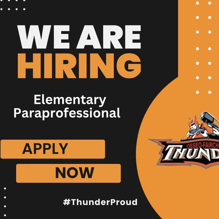 we are hiring.  Thunder logo 