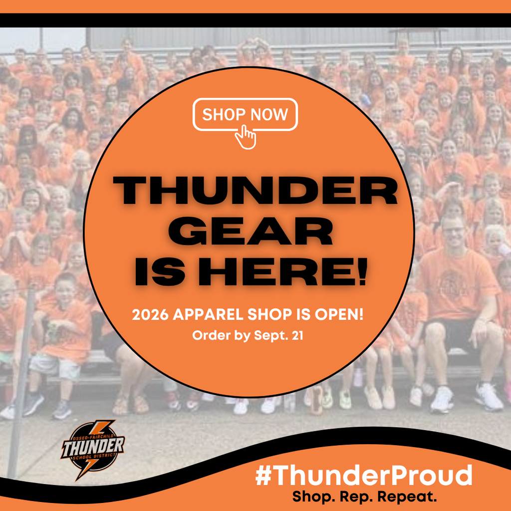 Thunder Gear Is Here Apparel Shop is Open