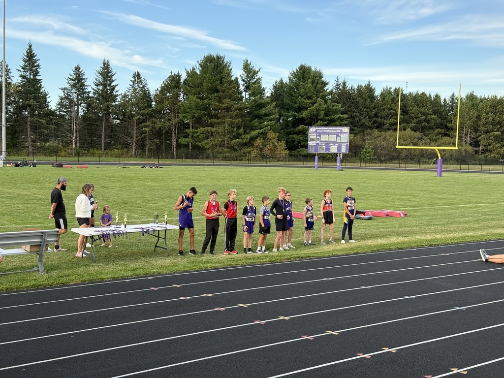 MS boys receiving medals