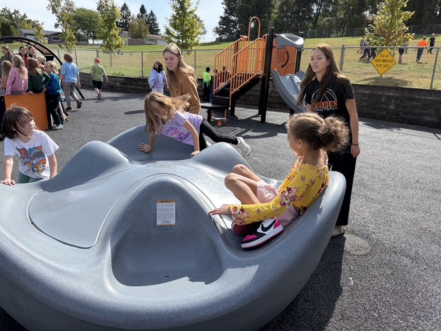 students on playground 