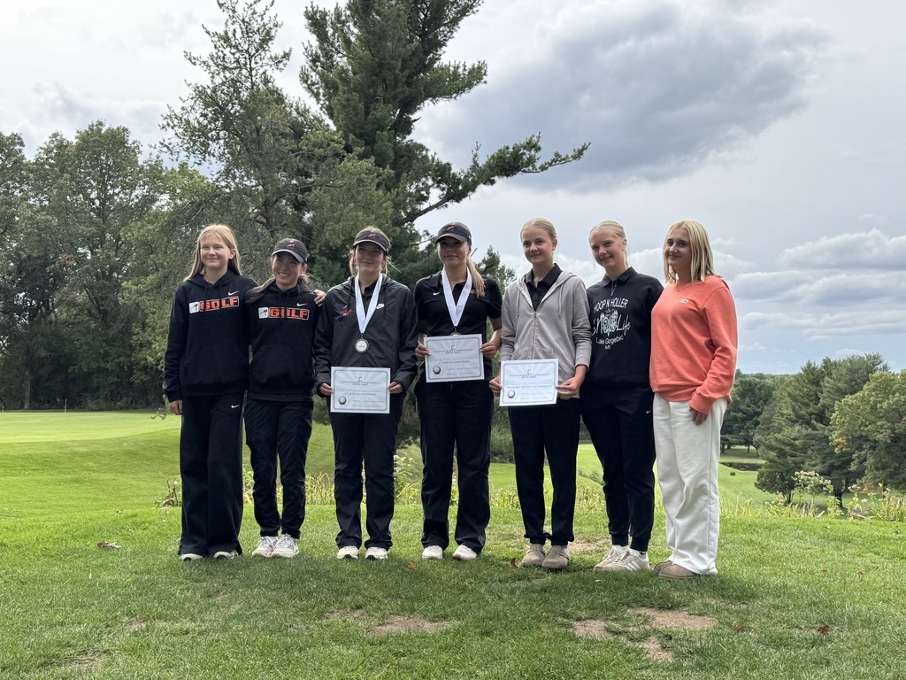 Osseo Fairchild Girls Golf Team. Three award winners