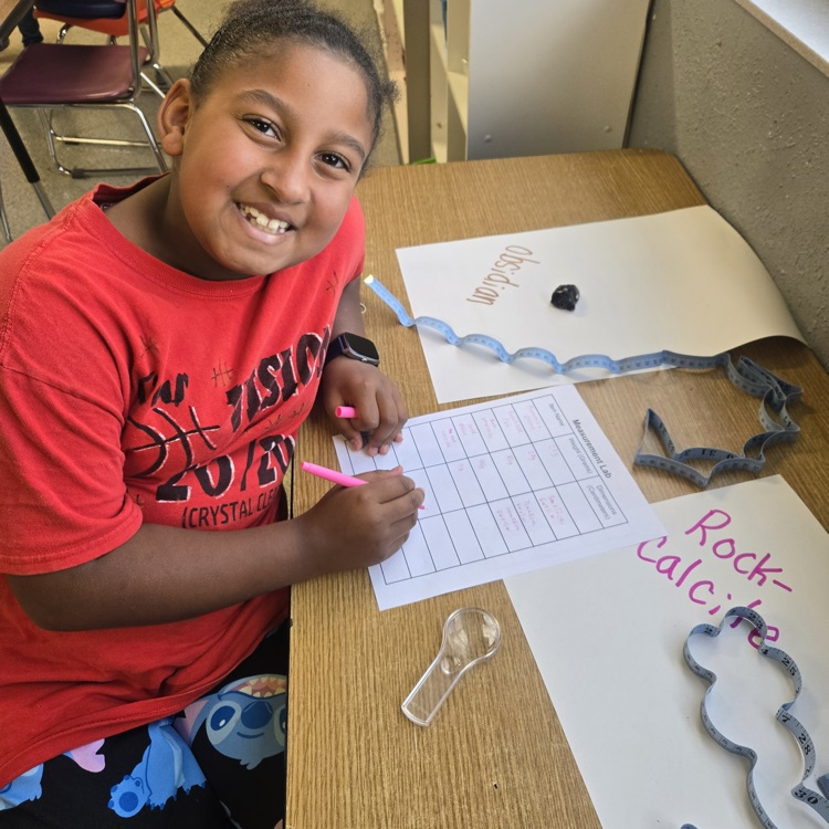 student working in classroom