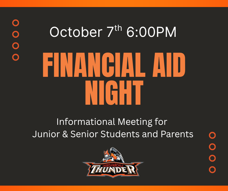 Financial Aid Night Oct. 7 6:00PM Thunder Logo