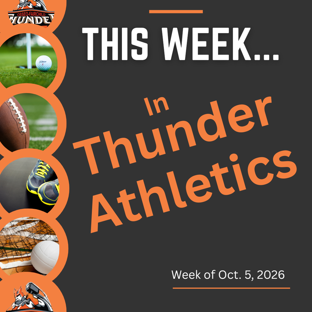 This week in Thunder Athletics.  football  shoes  volleyball