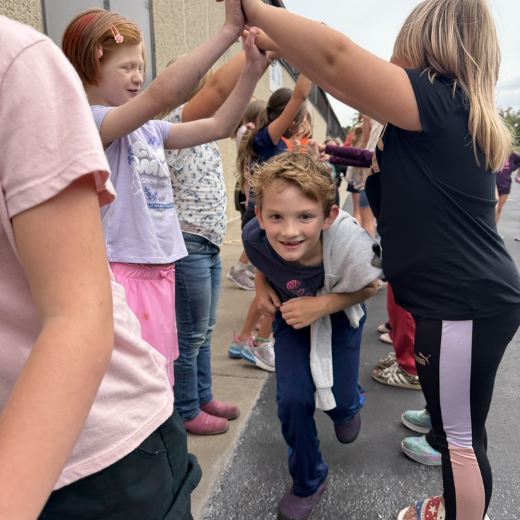 students on playground